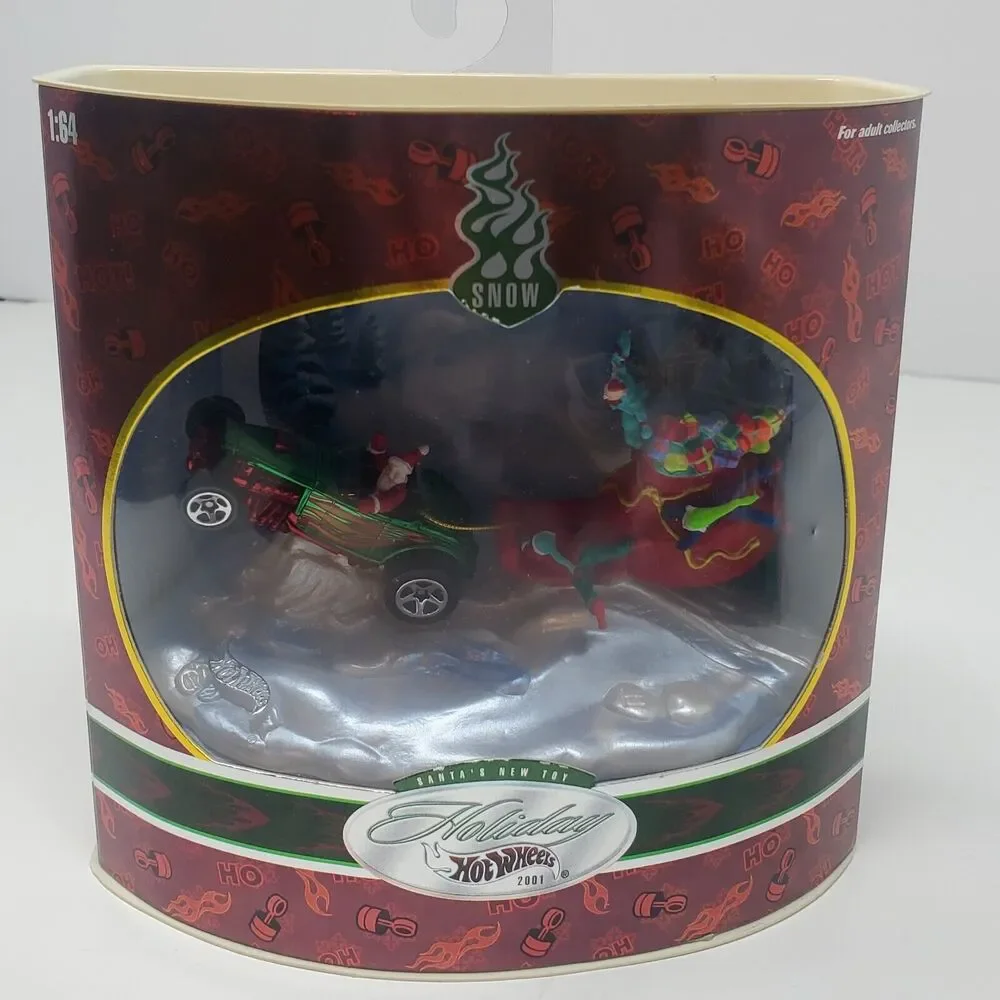 Holiday Hot Wheels Toy Deuce Roadster 2001 SNOW Vintage Collectors Stock